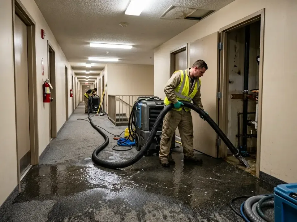 multi-unit-apartment-hallway-f-005 — frequently asked questions, Emergency Burst Pipe Water Extraction & Removal in Archbald…